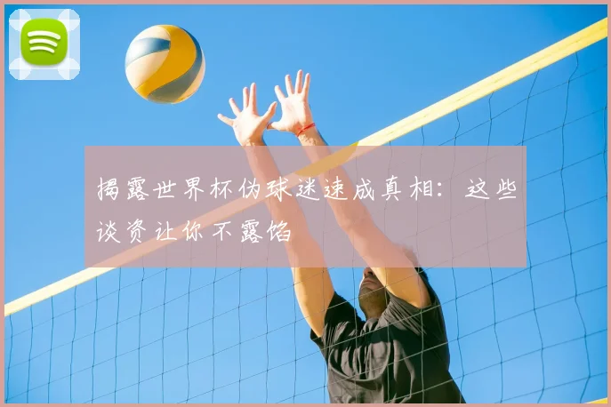 揭露世界杯伪球迷速成真相:这些谈资让你不露馅
