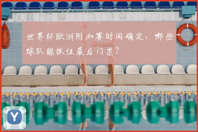 世界杯欧洲附加赛时间确定，哪些球队能抓住最后门票？
